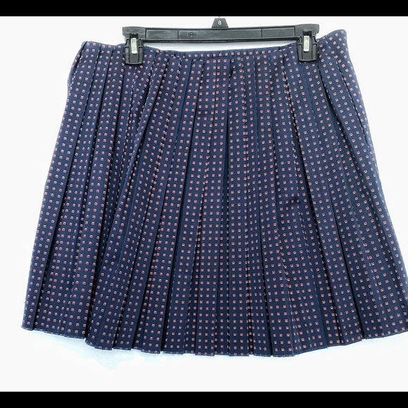 Tory Burch Klarissa Pleated Mini Skirt Size 8 - Picture 11 of 14